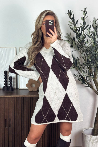 Ciara knit dress - Beige