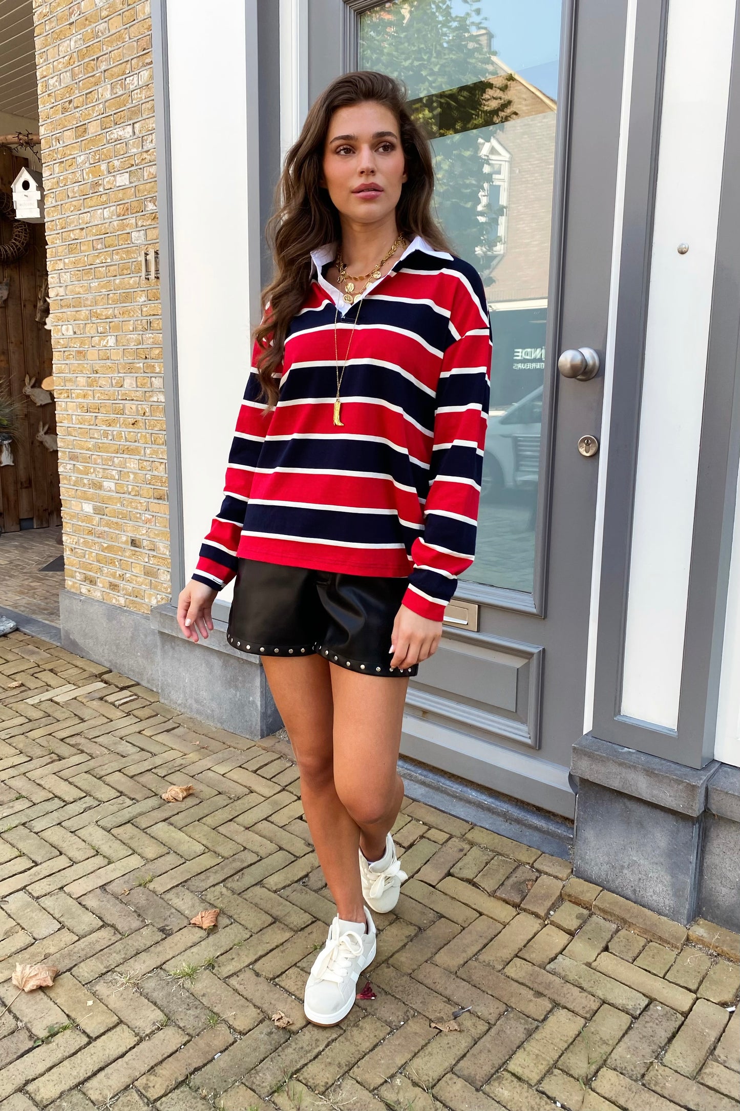 Nala striped sweater - Red