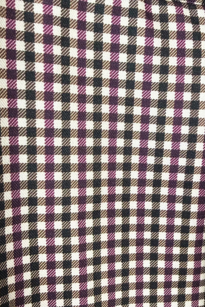 Quirine check pantalon - Bordeaux