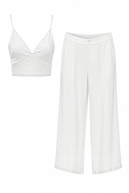 Indy linnen set - Wit