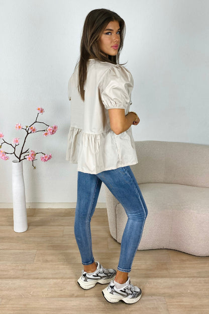 Lauren - blouse beige