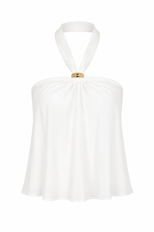Halter top - Wit