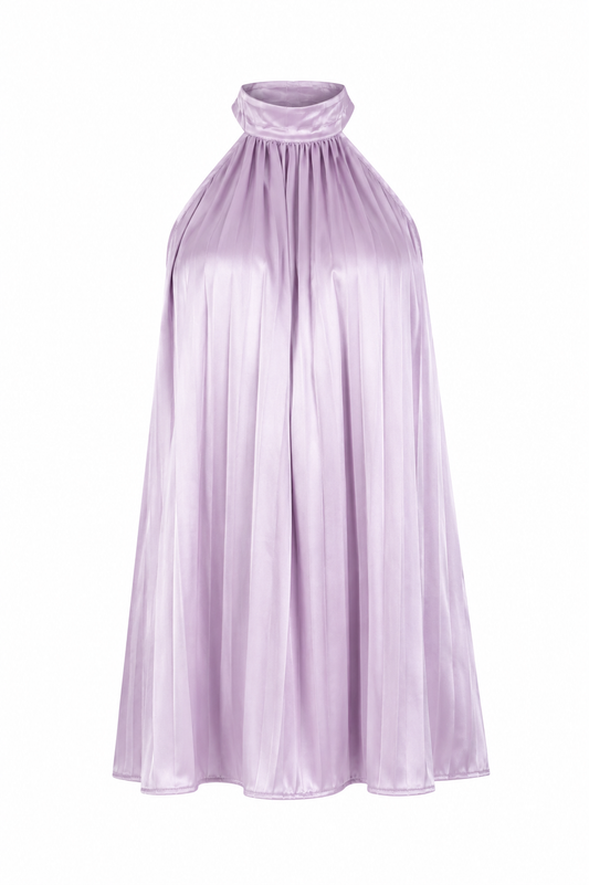 Flowy halter jurk - Lila