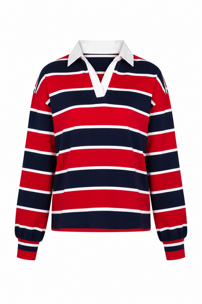 Nala striped sweater - Red