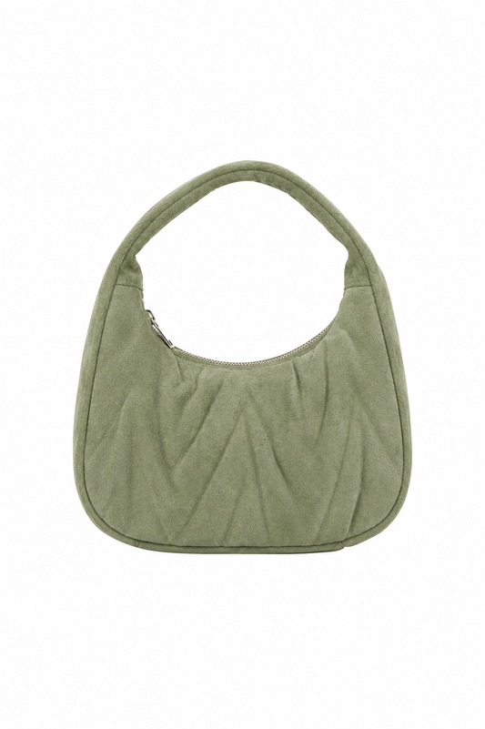 mabel suede tas - Saliegroen