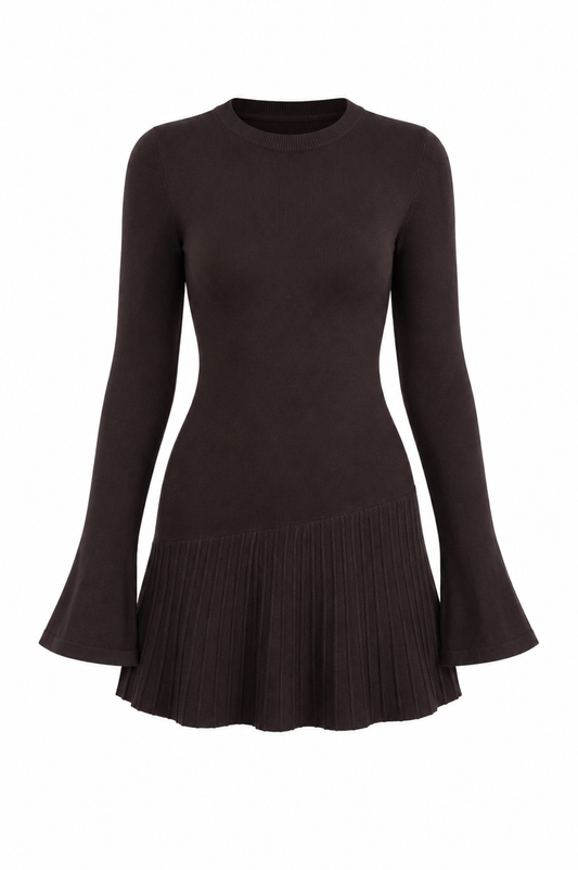 Jaylinn flare dress - Brown