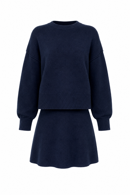 Mary knit set - Blue