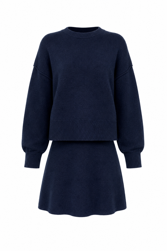 Mary knit set - Blue