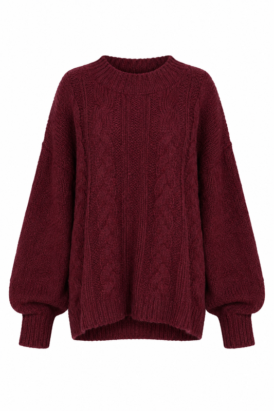 Noa knit - Burgundy