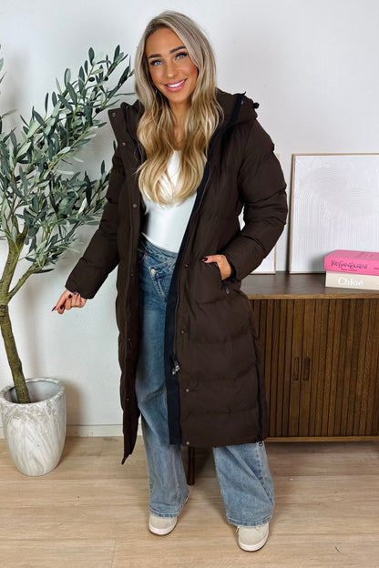 Eva pufferjas - Bruin