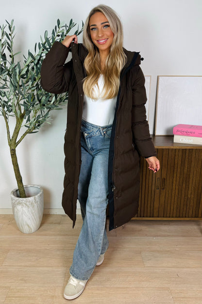 Eva pufferjas - Bruin