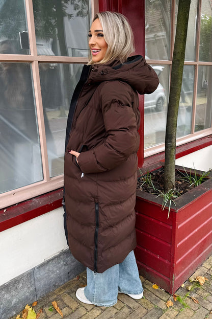 Eva pufferjas - Bruin