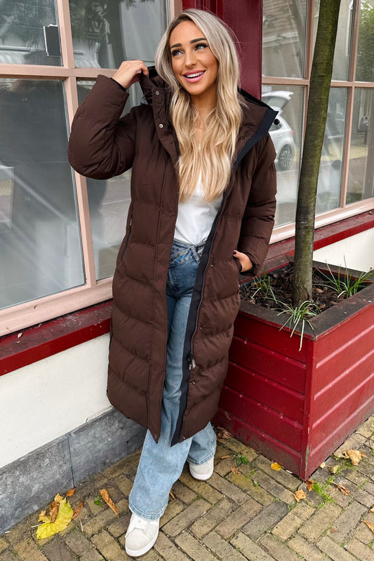 Eva pufferjas - Bruin