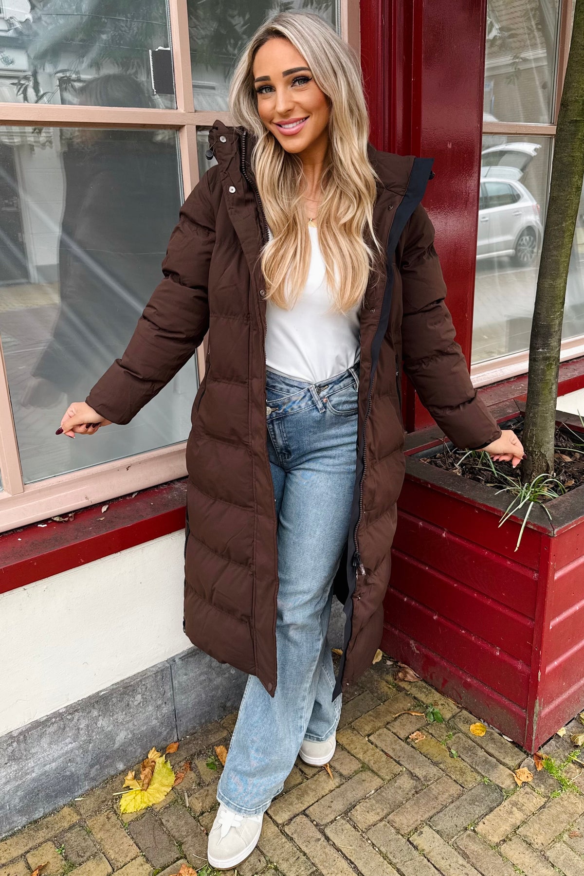 Eva pufferjas - Bruin