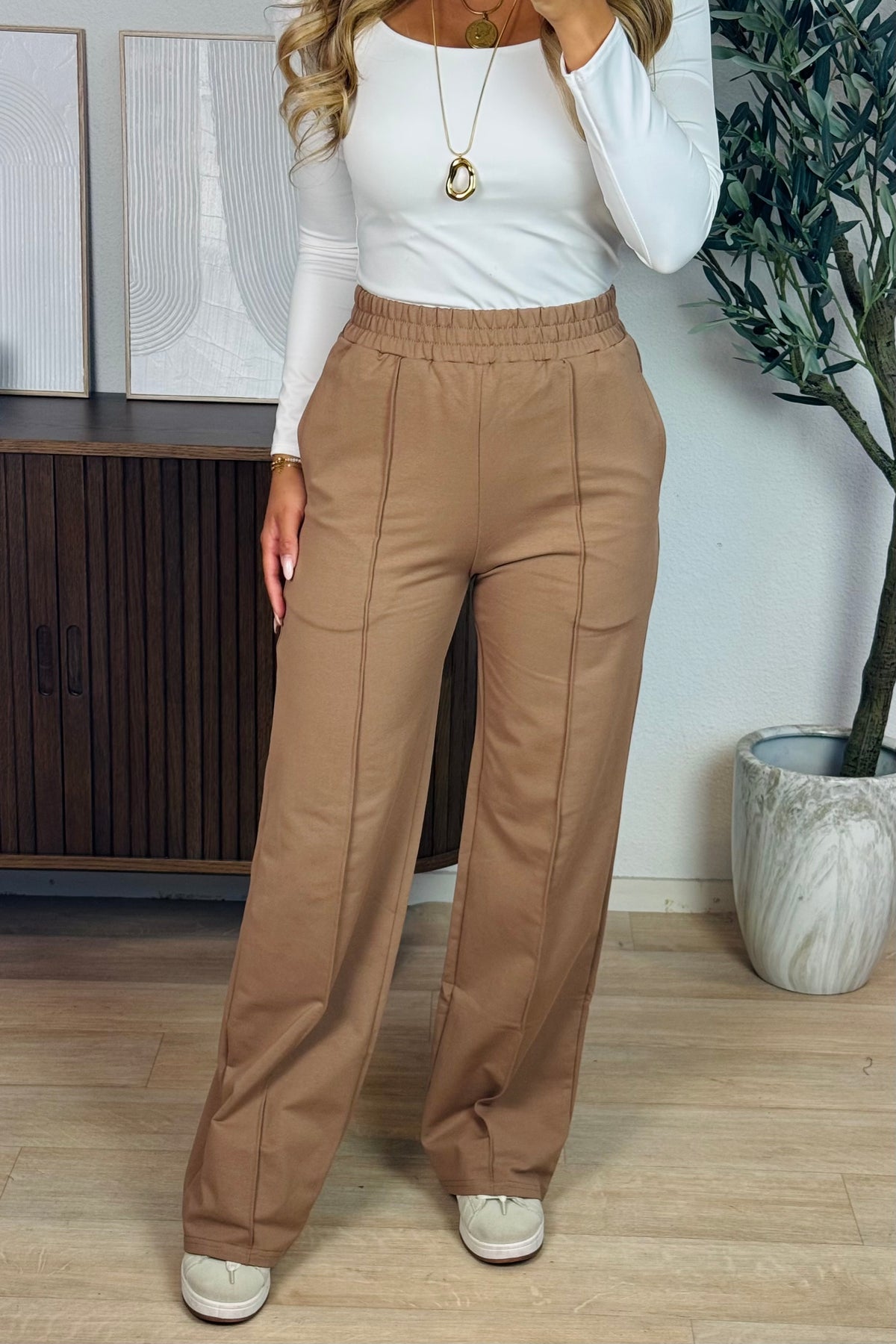 Phoenix jogger pantalon - lichtbruin