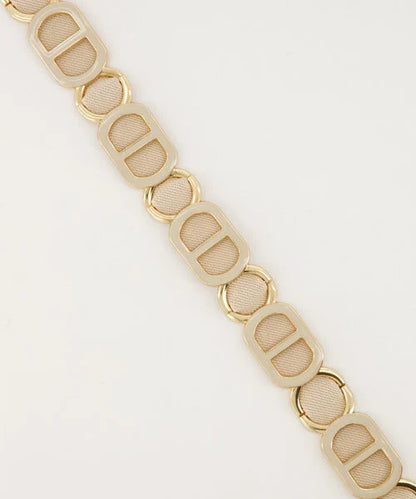 Dilly elastische riem beige