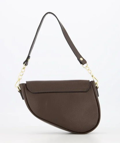Donkerbruine crossbody tas - Gigi