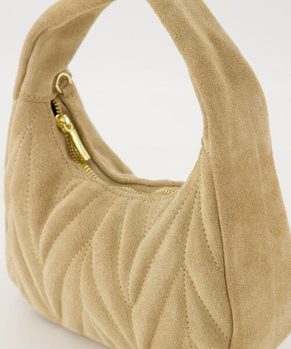mabel suede tas - Zand
