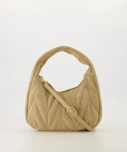 mabel suede tas - Zand