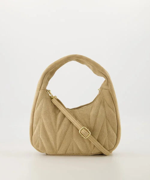 mabel suede tas - Zand